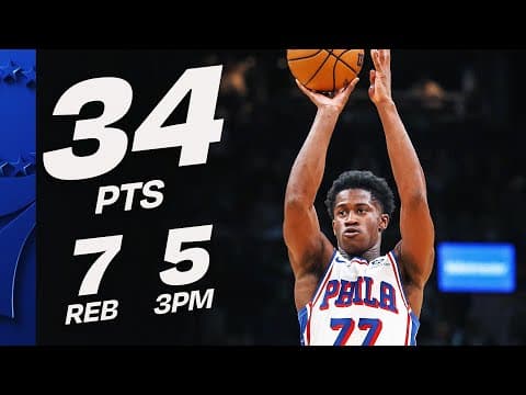 VJ Edgecombe JOINED HISTORY In His Rookie Debut vs Celtics | October 22, 2025