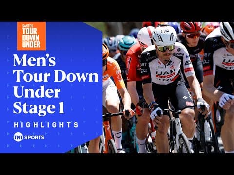 SPRINTING PAST THE FAVOURITES 👀 | 2026 Men's Tour Down Under Stage 1 Highlights | TNT Sports Cycling