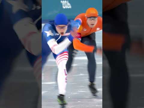 We have a new Olympic Record in the speed skating men's 1000m
