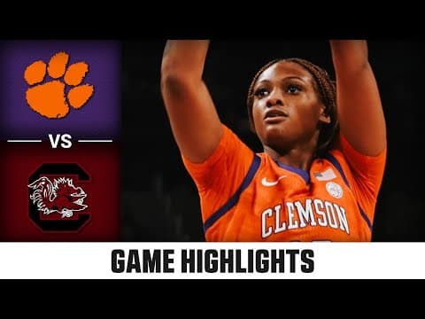 Clemson vs. South Carolina Game Highlights | 2025-26 ACC Women's Basketball