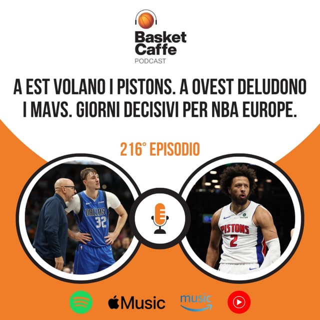NBA Europe procede a passo spedito. Plus: Pistons bollenti, male Dallas