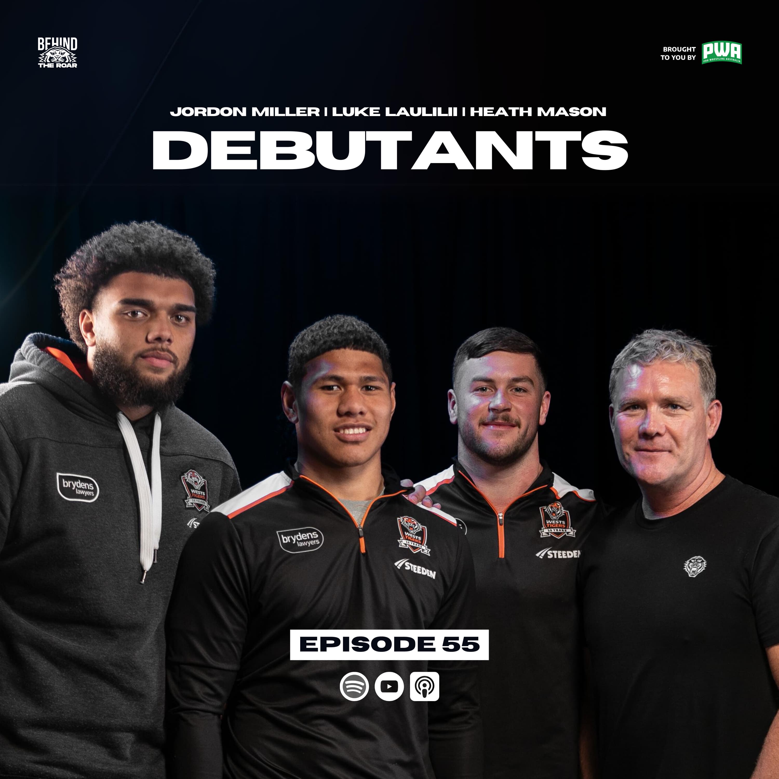 55. Debutants | Jordan Miller, Luke Laulilii, Heath Mason | Official Wests Tigers Podcast