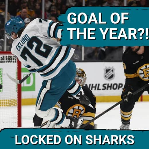 REDEMPTION: San Jose Sharks' William Eklund SILENCES Doubters With Goal of the Year vs Bruins