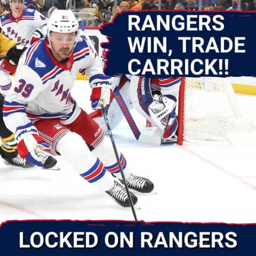 Rangers about to TRADE Vincent Trocheck?? Sam Carrick reportedly traded to Buffalo! Rangers crush Leafs, 6-2!