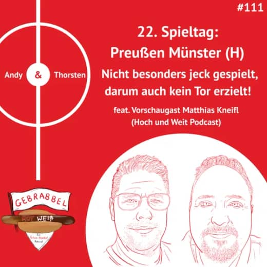 #111: 22. Spieltag: Preußen Münster (H) – Nicht besonders jeck gespielt, darum auch kein Tor erzielt! feat. Vorschaugast Matthias Kneifl (Hoch & Weit Podcast)