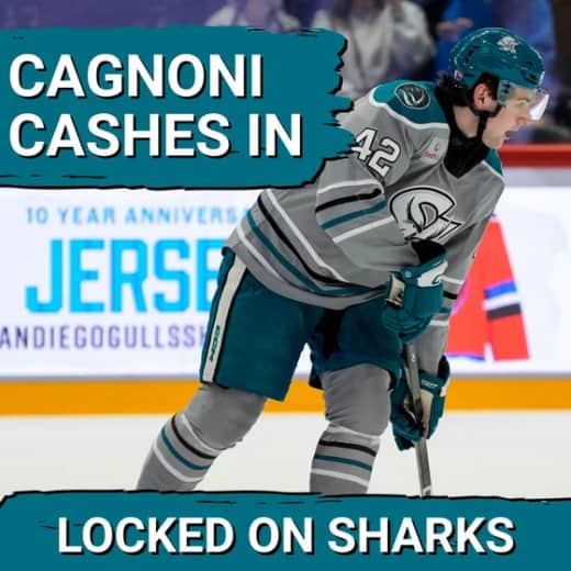 Luca Cagnoni FINALLY Shatters His Goalless Streak With San Jose Barracuda In Their 4-3 Shootout Win