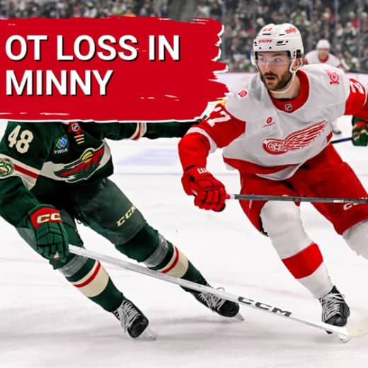 Red Wings show tremendous heart, but leaky goaltending costs them an extra point vs the Minnesota Wild