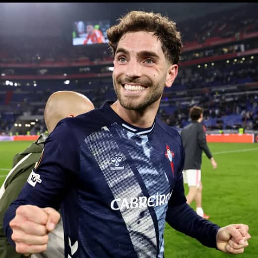 Entrevista | Javi Rueda celebra la clasificación del Celta a cuartos de la Europa League': "No me lo creo ni yo"