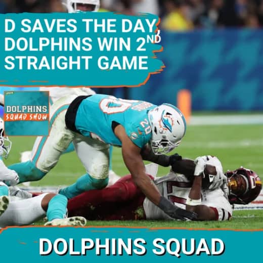DOLPHINS SQUAD: Miami DOLPHINS SQUEAK BY Washington Commanders 16-13 in Overtime for 2nd STRAIGHT W
