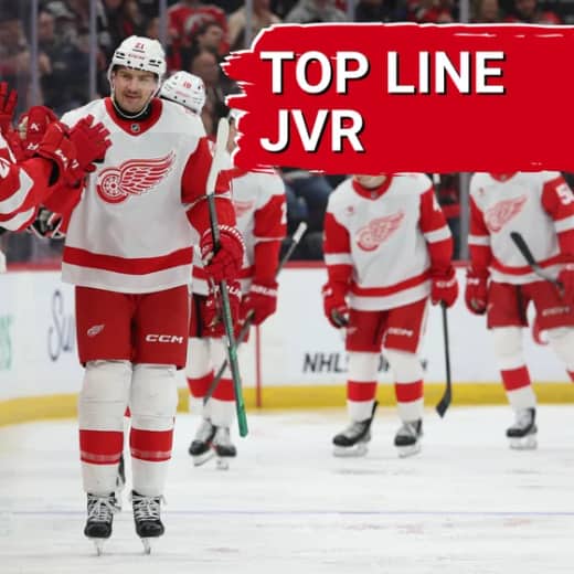 Top line James van Riemsdyk— Can he help stabilize Dylan Larkin's line? | Erik Gustafsson recalled — Why?