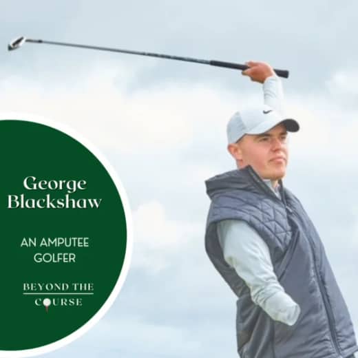 Disability golf, Having Anna Nordqvist as a caddy, Playing with LET players - #33 @theamputeegolfer