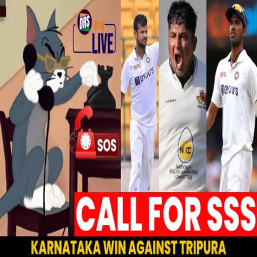 SOS CALL FOR SSS! | Karnataka win against Tripura | KL & Jadeja Injured | DRS | Episode 39