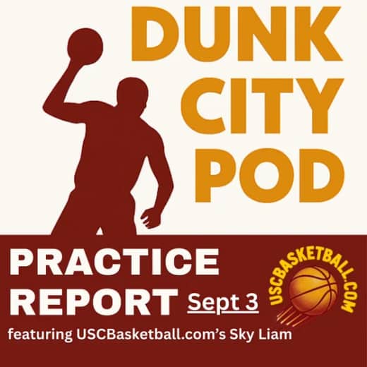 Practice Pod: Trojans working hard