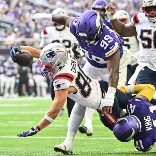 Bedard on Chism, the offensive line, Kyle Dugger after Patriots' win over Vikings with 98.5 The SportsHub