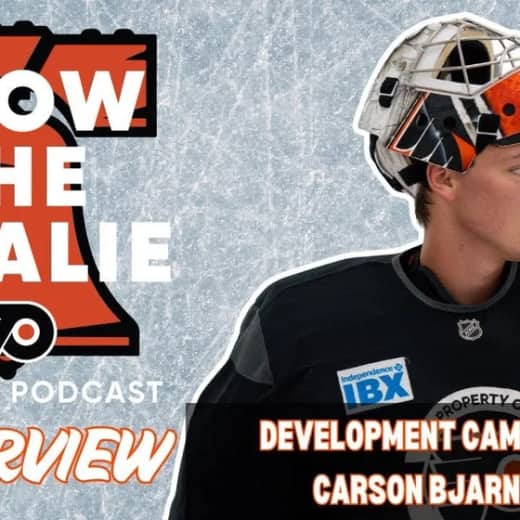 Flyers Goalie Prospect Carson Bjarnason | 2025 Flyers Dev Camp Interviews