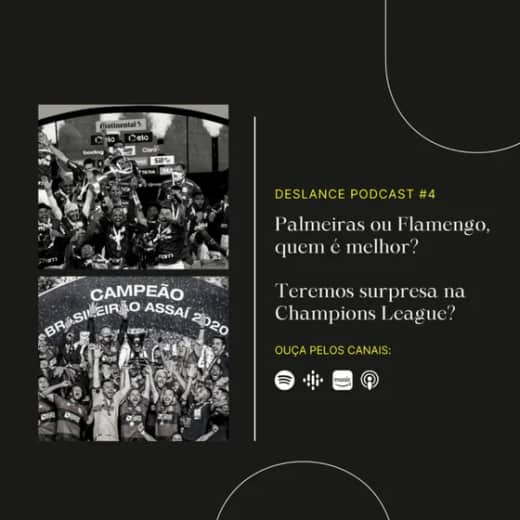 Deslance Podcast #4 - Palmeiras ou Flamengo, quem é melhor? Teremos surpresa na Champions League?