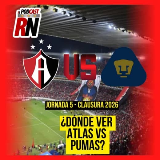 ATLAS VS PUMAS - LIGA MX JORNADA 5 CL26 EN VIVO - ¿Cómo Ver? | EL PODCAST DEL ROJINEGRO