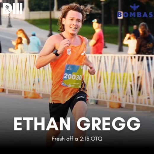 Ethan Gregg after his 2:13 Marathon