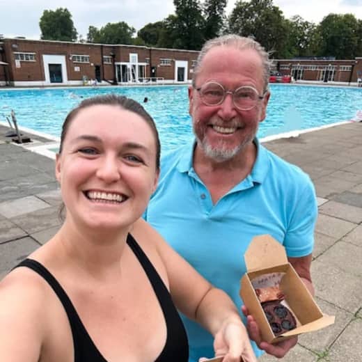 Swimming and Cake in London, with Susanna Bowers and Stanley Ulijaszek