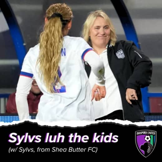 Sylvs luh the kids (w/ Sylvs, from Shea Butter FC)