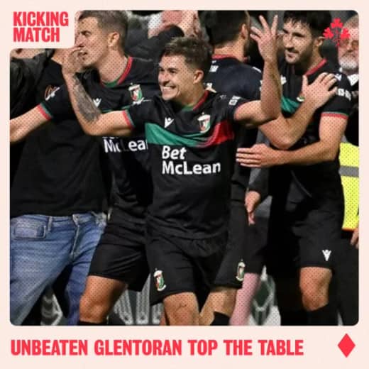 Can Glentoran maintain unbeaten surge to the top of the table?