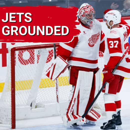 J.T. Compher scores twice against the Jets, to complete an extremely successful roadtrip for the Red Wings