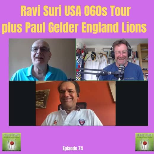 Ravi Suri USA O60s Tour plus Paul Gelder England Lions Manager
