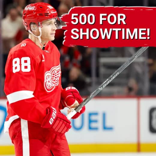 500 CLUB! Patrick Kane joins exclusive group! | Detroit Red Wings beat Vancouver Canucks