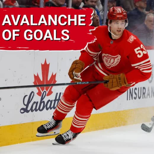Red Wings face an AVALANCHE of goals, as Detroit is shutout against Colorado