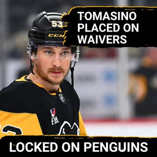 Penguins make a bunch of roster moves, including WAIVING Tomasino