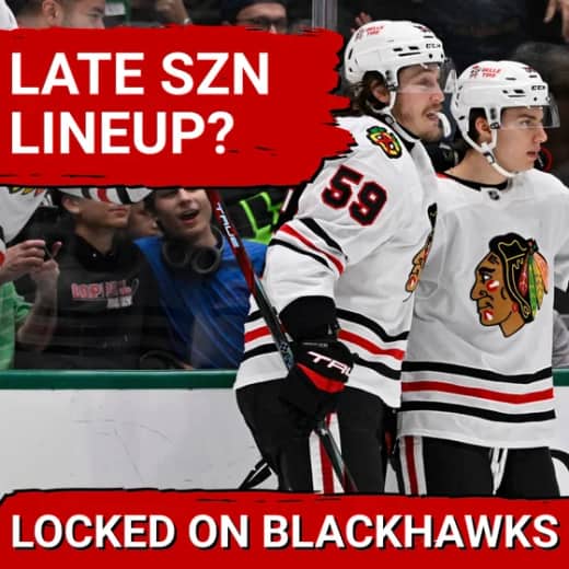 Chicago Blackhawks Late Season Lineup Projection | Wyatt Kaiser OUT Coming Off Olympic Break
