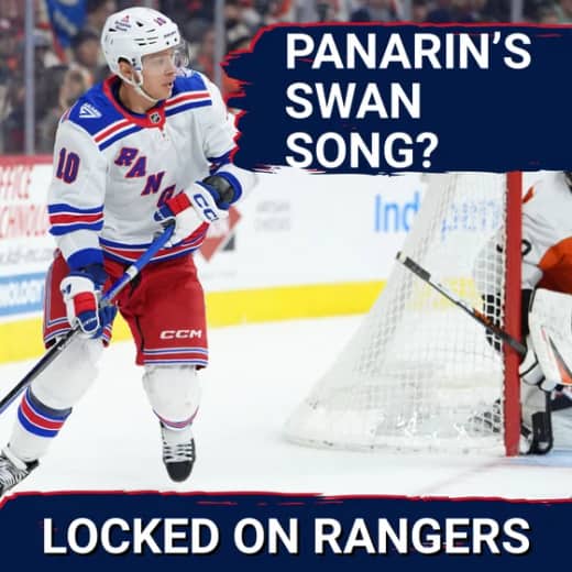 Artemi Panarin’s FINAL game??? Rangers crush Flyers 6-3, Mika Zibanejad explodes for hat trick!