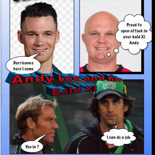 Comedian Andy Lee and his T20 Bald Xl