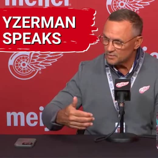 Steve Yzerman recaps the offseason and previews the season | Simon Edvinsson banged up