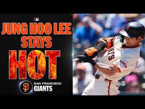 Jung Hoo Lee has a GAME for the Giants! 😮💨💪 (2 MORE hits and an AMAZING catch!)
