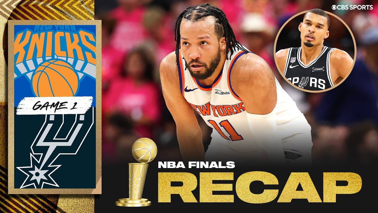 Jalen Brunson's strong 4th quarter lifts Knicks past Spurs, take 1-0 series lead | 2026 NBA Finals