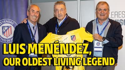 Tribute to Luis Menéndez, Atlético de Madrid's oldest living legend