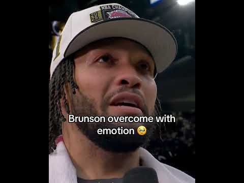 look how much it means to Brunson š