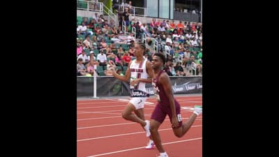 A lean at the line 😮💨 Stefon Dodoo held on to win the U20 men’s 800m title in 1:48.59 🇺🇸 #track