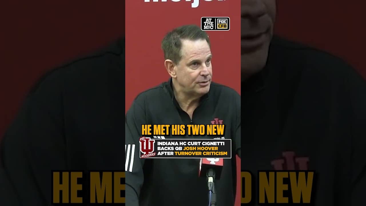 Curt Cignetti talked his talk in support of his new QB π #CFB #Indiana #Football