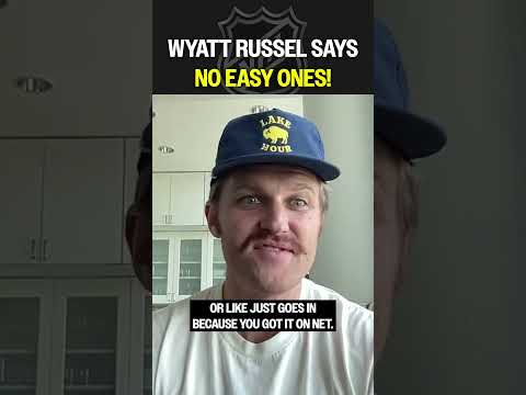 Wyatt Russell might have a future as a goalie coach? πππ