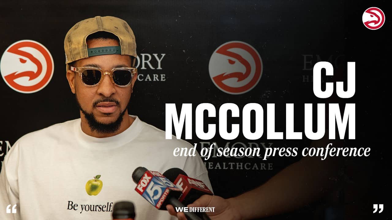CJ McCollum Atlanta Hawks End of Season Press Conference
