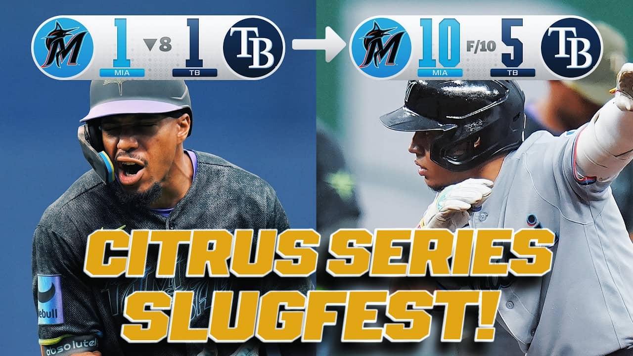 FULL 9TH and 10TH: The Citrus Series gets WILD in EXTRAS! π΄π€― (Marlins 8-RUN 10TH INNING!)