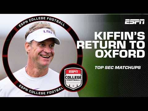Lane Kiffin's Oxford return, Florida-Georgia rivalry & exciting SEC games šæ | ESPN College Football