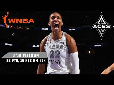 A'JA WILSON DOMINATES IN ROAD W 𤩠| WNBA on ESPN