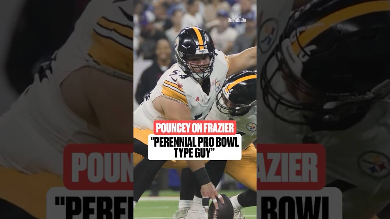 Maurkice Pouncey passing the torch to Zach Frazier π€π₯ #steelers #nfl #pittsburghsteelers