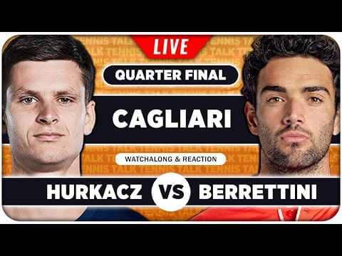 HURKACZ vs BERRETTINI • ATP Cagliari 2026 SF • LIVE Tennis Watchalong