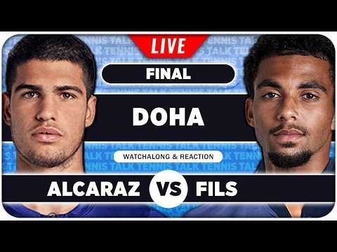 ALCARAZ vs FILS • ATP Doha 2026 Final • LIVE Tennis Watchalong