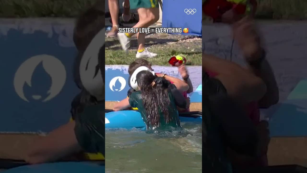 The sibling bond is too wholesome. 🥹❤️ #Olympics #SummerOlympics #Paris2024 #Canoeing