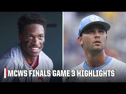 Game 3: Oklahoma Sooners vs. North Carolina Tar Heels | Full Game Highlights | MCWS